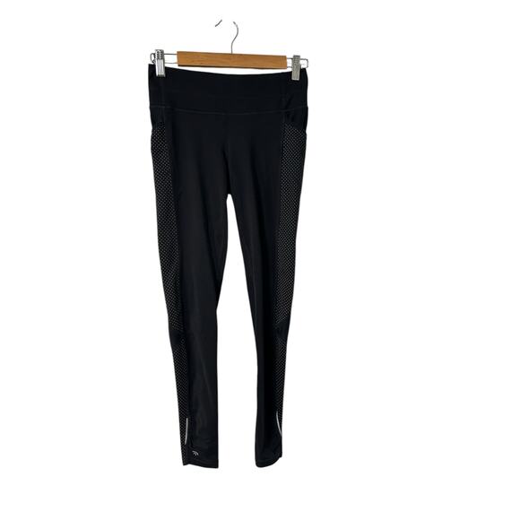 Athleta Pants - Athleta Dot Be Free Black Tight Leggings‎ XS High Rise Stretch Workout Pants